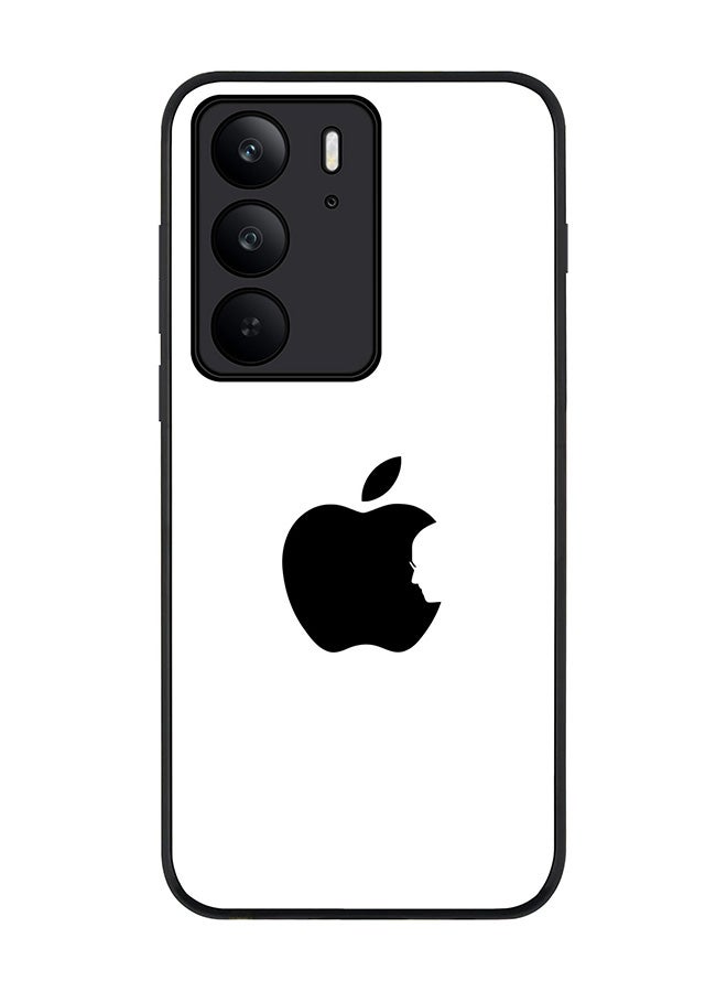 Stylizedd For Realme C75x / C75 4G Case,Slim fit Camera Protection, Shockproof Thin Phone cover  - Steve's Apple - White - Image 1